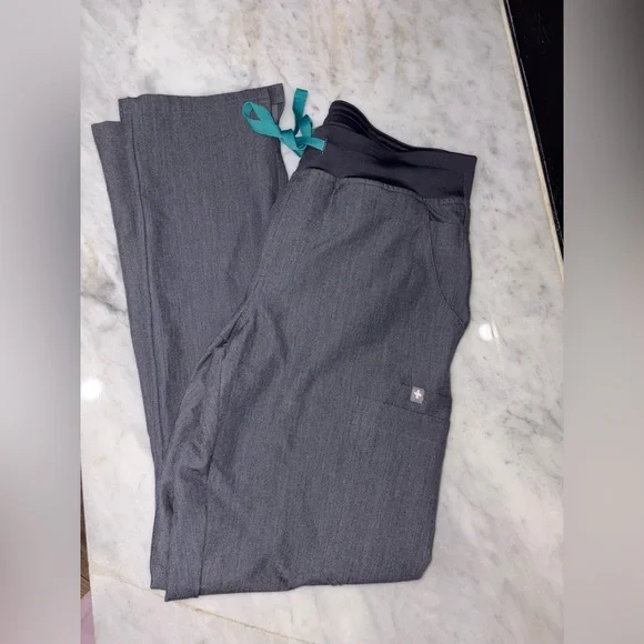 Figs Yola 2.0 Pants with Teal Accents - Picture 1 of 1